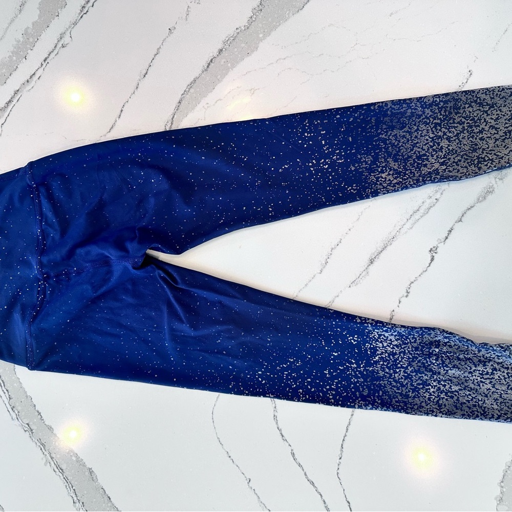 Beyond Yoga Blue Glitter Leggings - Picture 3 of 11